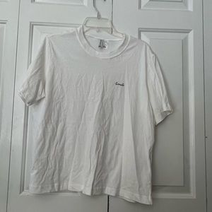 New White shirt with Smile size Large